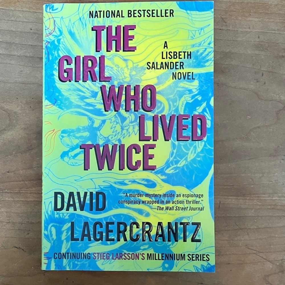 David Lagercrantz 'The Girl Who Lived Twice' paperback Book
